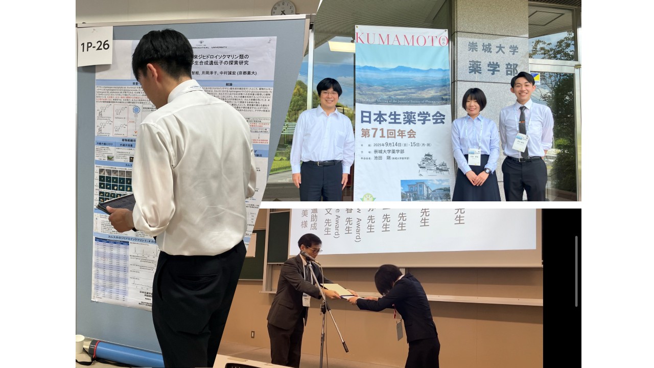 日本生薬学会 第71回年会(熊本)